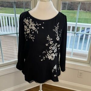 White House Black Market Blouse with side zip
